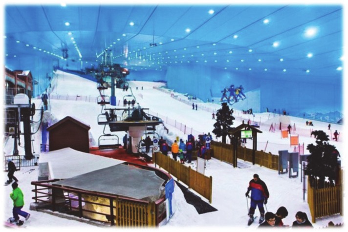 Zad. 8 — zdjęcie: kryta stacja narciarska (WINTER HOLIDAYS)
